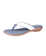 ladies flat gray chappals 107453