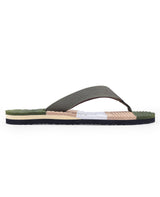 men's flip flop green chappals 107463