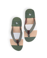 men's flip flop green chappals 107463