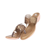 ladies heel copper chappals 107589