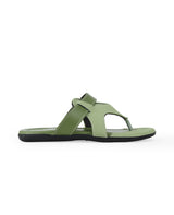 Men's green chappals 107630