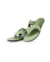 Men's green chappals 107630