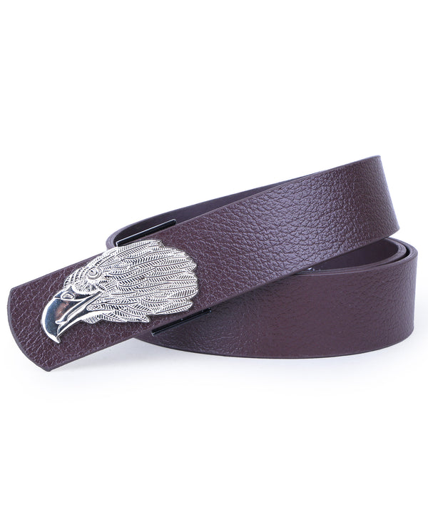 Men Leather Belt (Brown) (Assorted Buckles) 107919
