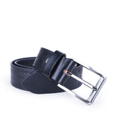 MEN'S LEATHER BLACK BELT 108716