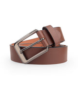 Men's brown leather belt 114060