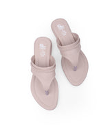 ladies flat beige chappals 11458