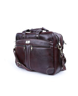 LEATHER BROWN PORTFOLIO OFFICE BAG 11636