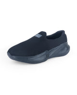 Ladies walking shoes black 163236