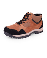 Men's high ankle casual brown shoes 165559
