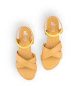 ladies flat tan sandals 17066
