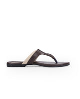 ladies flat brown chappals 17072