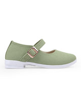 girl's belly green shoes (5 TO 12 YEAR) 17537