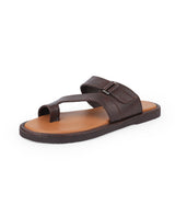 Men's brown chappals 17837