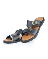 Men's brown chappals 17840