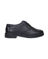 Men's leather black oxford shoes 18311