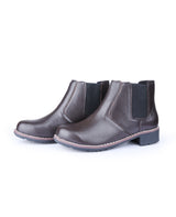 Ladies brown ankle shoes 19936