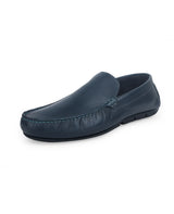Men's leather blue driving Shoes 201243