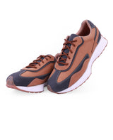 Men's leather brown casual shoes 203258