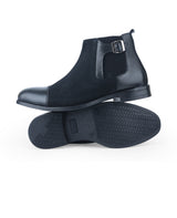 Men's premium leather formal black shoes 203396