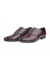 Men's patent leather brown shoes 204730
