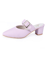 Ladies Heel peach half Shoe 206616