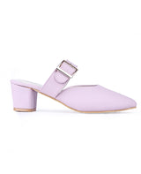 Ladies Heel peach half Shoe 206616
