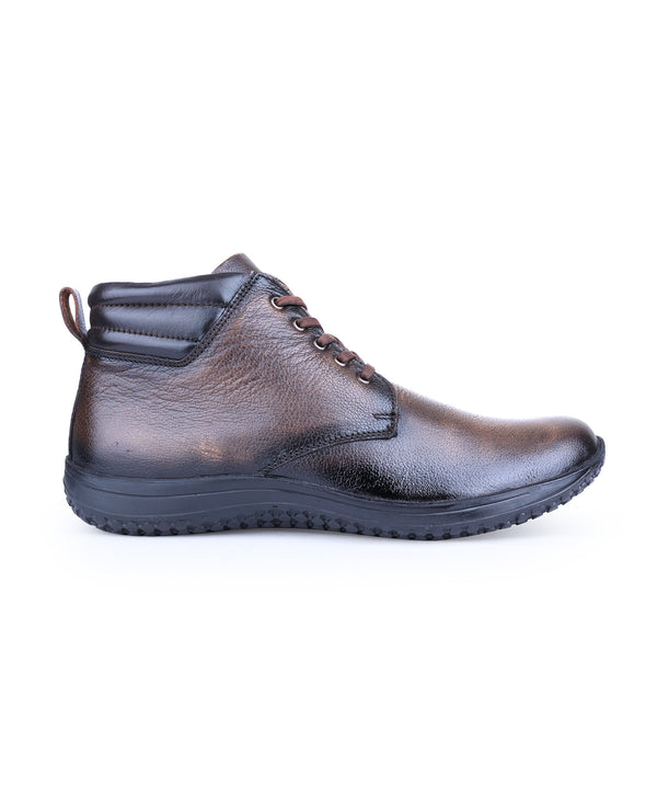MEN LEATHER ANKLE SHOE 206817