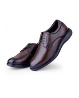 Men's premium leather brown shoes 207311