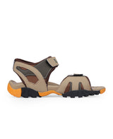 Men's tan floaters 207709