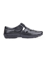 Men's fisherman black sandals 207805