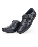 Men's fisherman black sandals 207805
