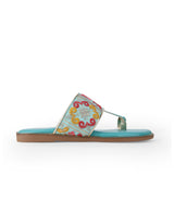 LADIES SEA GREEN PARTYWEAR CHAPPAL 208703