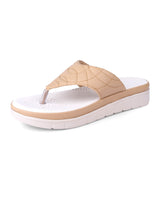 Ladies Heel comfort tan Chappal 21314