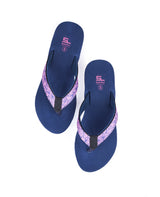 ladies flip flop blue chappal 23404