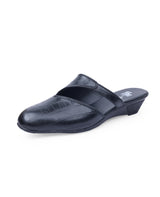 Ladies Black half shoes 23556