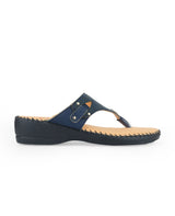 Ladies Comfort Blue Chappals 24043