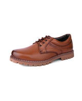 MEN'S BROWN LEATHER SHOES 24852
