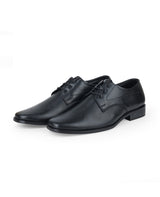 Men's premium leather formal black shoes 24866