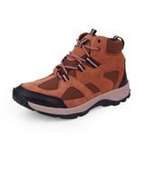 Men's high ankle casual brown shoes 25103