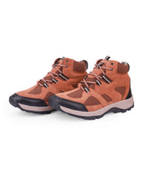 Men's high ankle casual brown shoes 25103