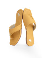 LADIES FLAT YELLOW CHAPPAL 25517