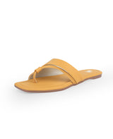 LADIES FLAT YELLOW CHAPPAL 25517