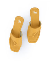 LADIES FLAT YELLOW CHAPPAL 25517