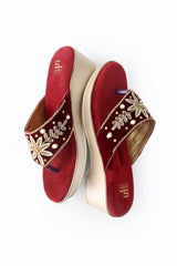 Ladies partywear heel chappal 25526