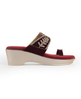 Ladies partywear heel chappal 25527