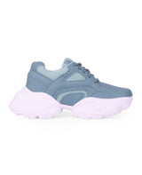 Ladies sports blue shoes 25714