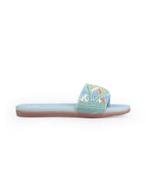 Ladies flat gray chappal 26739