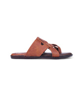 Men's brown chappals 26905