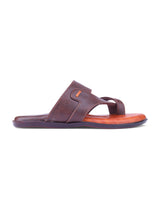 Men's brown chappals 26906