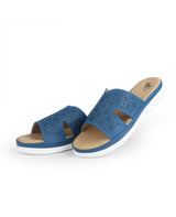 ladies comfort heel purple chappals 27225